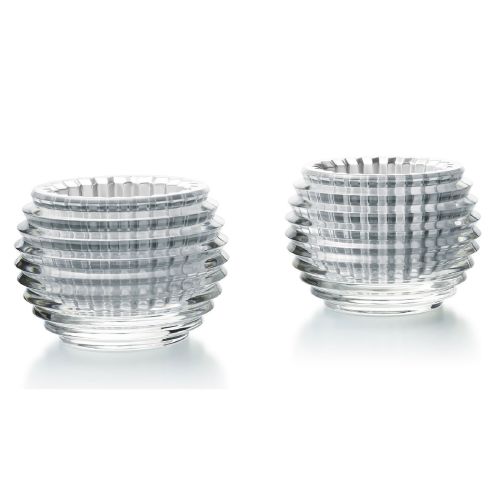 BACCARAT EYE BOUGEOIR ARGENTÉ  x2