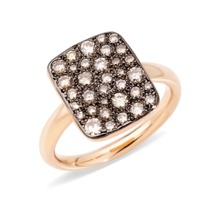 POMELLATO SABBIA ANELLO DIAMANTI BROWN GRANDE POMELLATO SABBIA ANELLO DIAMANTI BROWN GRANDE