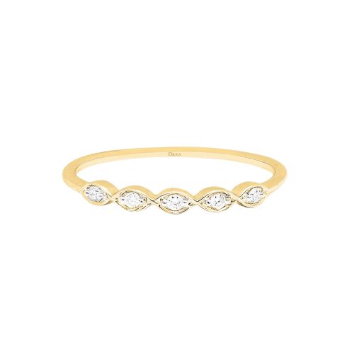 DJULA BAGUE SERTIS CLOS OR JAUNE DIAMANTS