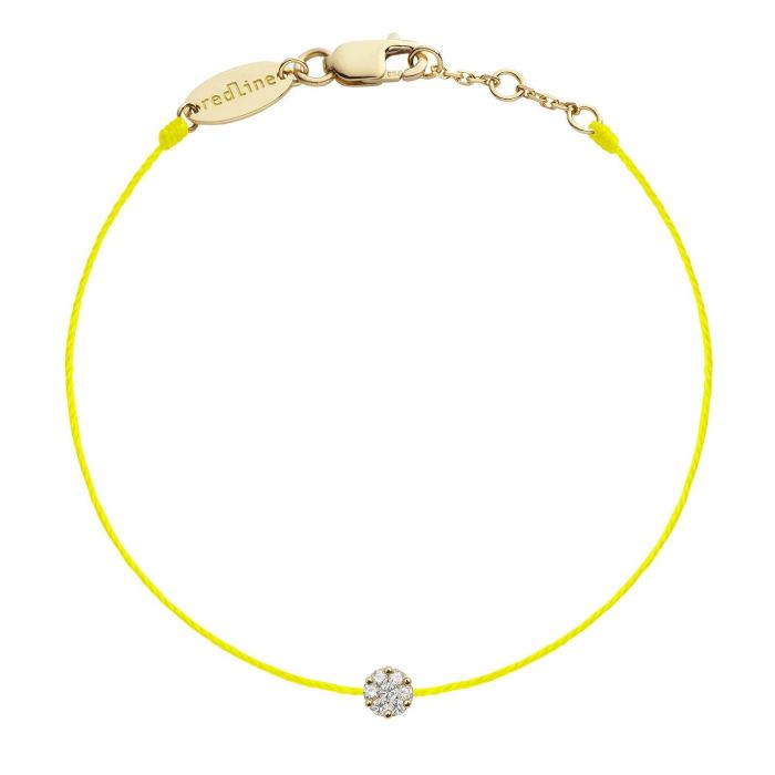 RED LINE ILLUSION BRACELET JAUNE FLUO DIAMANTS RED LINE ILLUSION BRACELET JAUNE FLUO DIAMANTS
