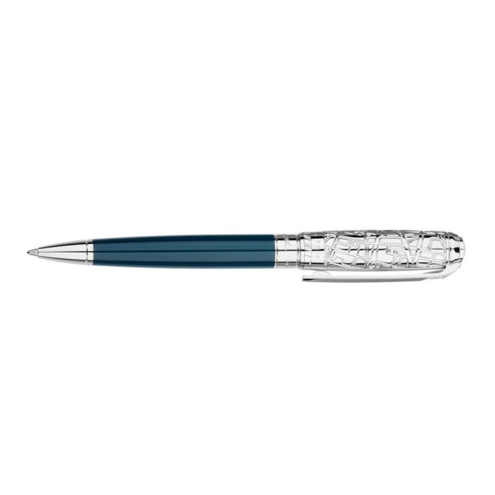 S.T DUPONT STYLO BILLE LINE D PARIS BLEU PALLADIUM S.T DUPONT STYLO BILLE LINE D PARIS BLEU PALLADIUM