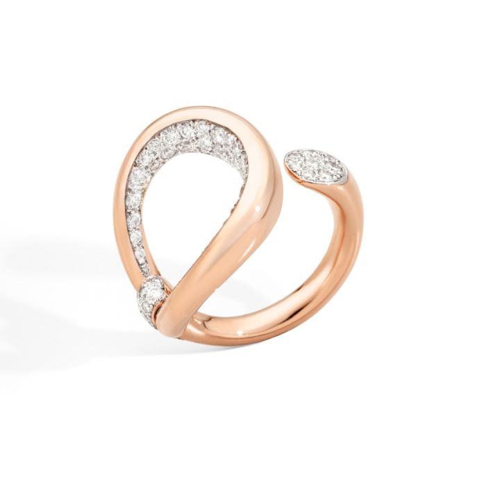 POMELLATO FANTINA ANELLO ORO ROSA DIAMANTI POMELLATO FANTINA ANELLO ORO ROSA DIAMANTI