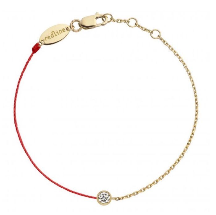 RED LINE PURE DOUBLE BRACELET NOIR DIAMANTRED LINE ILLUSION DOUBLE BRACELET ROUG