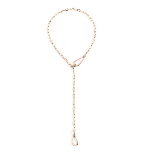 POMELLATO FANTINA COLLANA ORO ROSA DIAMANTI