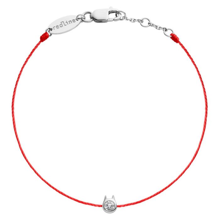 RED LINE MINI PURE CHAT MINI BRACELET OR BLANC DIAMANT RED LINE MINI PURE CHAT MINI BRACELET OR BLANC DIAMANT