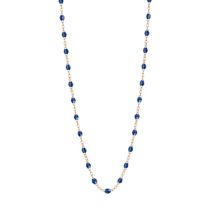 GIGI CLASSIQUE COLLIER OR ROSE BLEU DE PRUSSE 42CM GIGI CLASSIQUE COLLIER OR ROSE BLEU DE PRUSSE 42CM