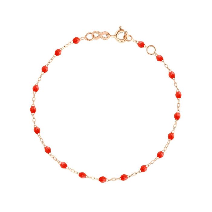 GIGI CLASSIQUE BRACELET OR ROSE CORAIL 17CM GIGI CLASSIQUE BRACELET OR ROSE CORAIL 17CM