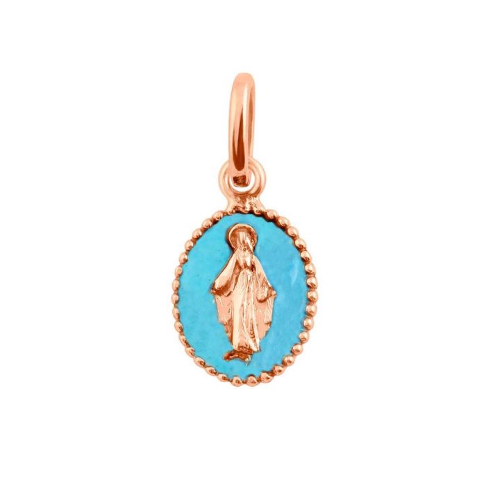 GIGI PENDENTIF OR ROSE MADONE TURQUOISE GIGI PENDENTIF OR ROSE MADONE TURQUOISE