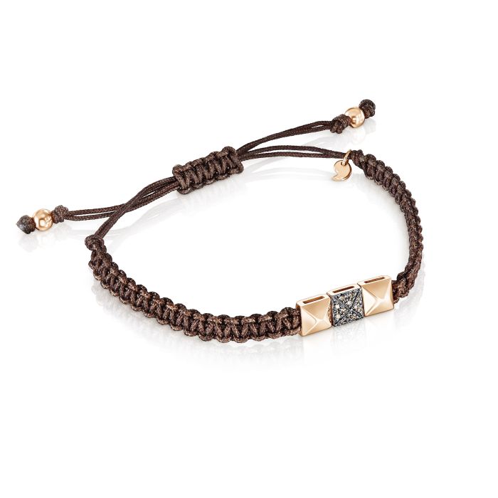 CERVERA CAMDEM PINK GOLD BRACELET BROWN DIAMONDS CERVERA CAMDEM PINK GOLD BRACELET BROWN DIAMONDS
