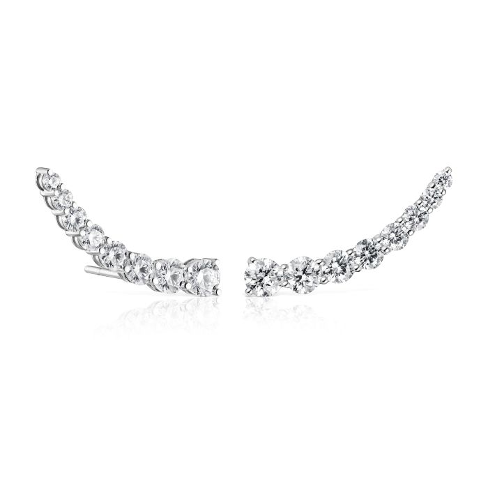 CERVERA PETIT FOUR WHITE GOLD EARRINGS DIAMONDS CERVERA PETIT FOUR WHITE GOLD EARRINGS DIAMONDS