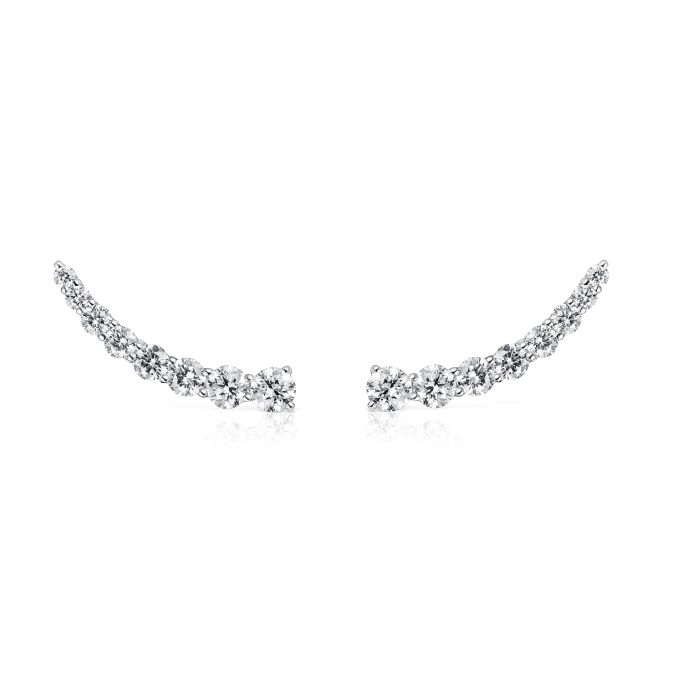 CERVERA PETIT FOUR WHITE GOLD EARRINGS DIAMONDS CERVERA PETIT FOUR WHITE GOLD EARRINGS DIAMONDS