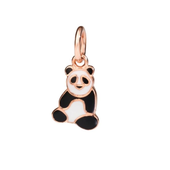 DODO PANDA CIONDOLO ORO ROSA SMALTO DODO PANDA CIONDOLO ORO ROSA SMALTO