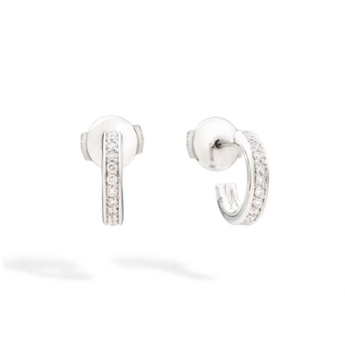 POMELLATO ICONICA ORECCHINI ORO BIANCO DIAMANTI POMELLATO ICONICA ORECCHINI ORO BIANCO DIAMANTI