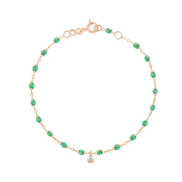 GIGI SUPRÊME BRACELET OR ROSE MENTHE DIAMANT 17CM GIGI SUPRÊME BRACELET OR ROSE MENTHE DIAMANT 17CM