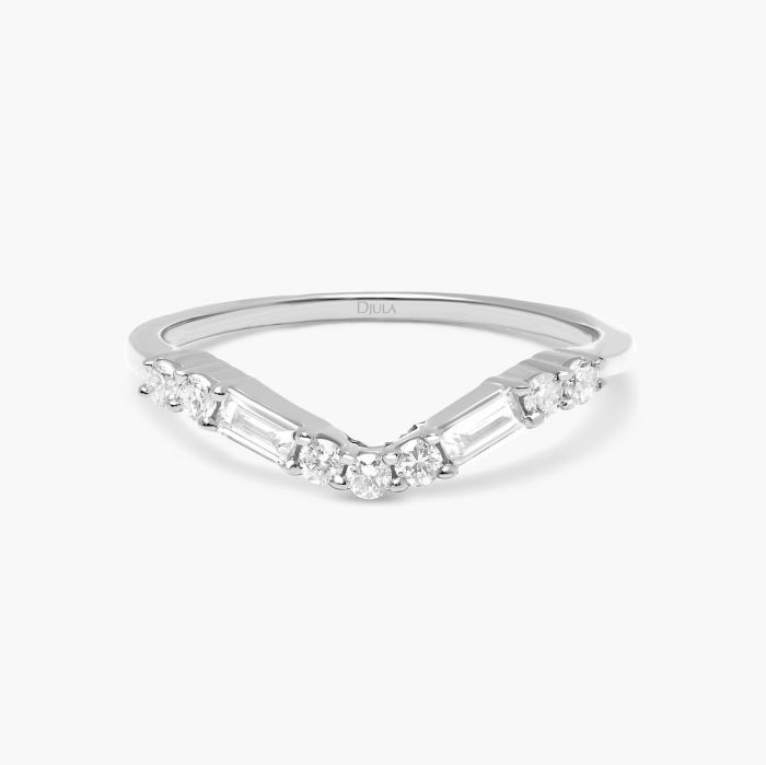 DJULA ALLIANCE ALLURE V OR BLANC DIAMANTS DJULA ALLIANCE ALLURE V OR BLANC DIAMANTS