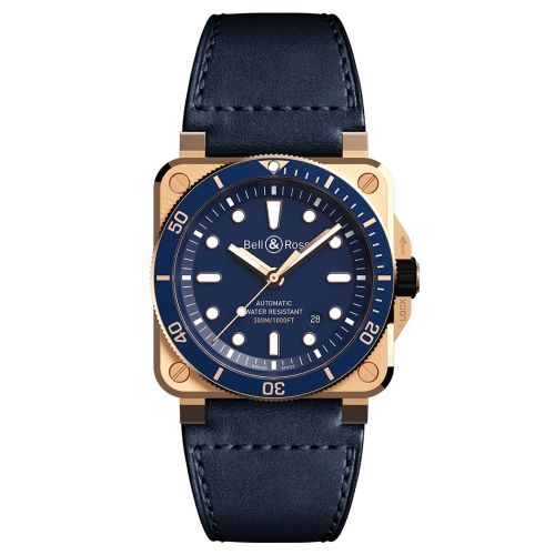 BELL & ROSS BR 03-92 DIVER BLUE BRONZE 42MM LTD EDITION 999 PCS